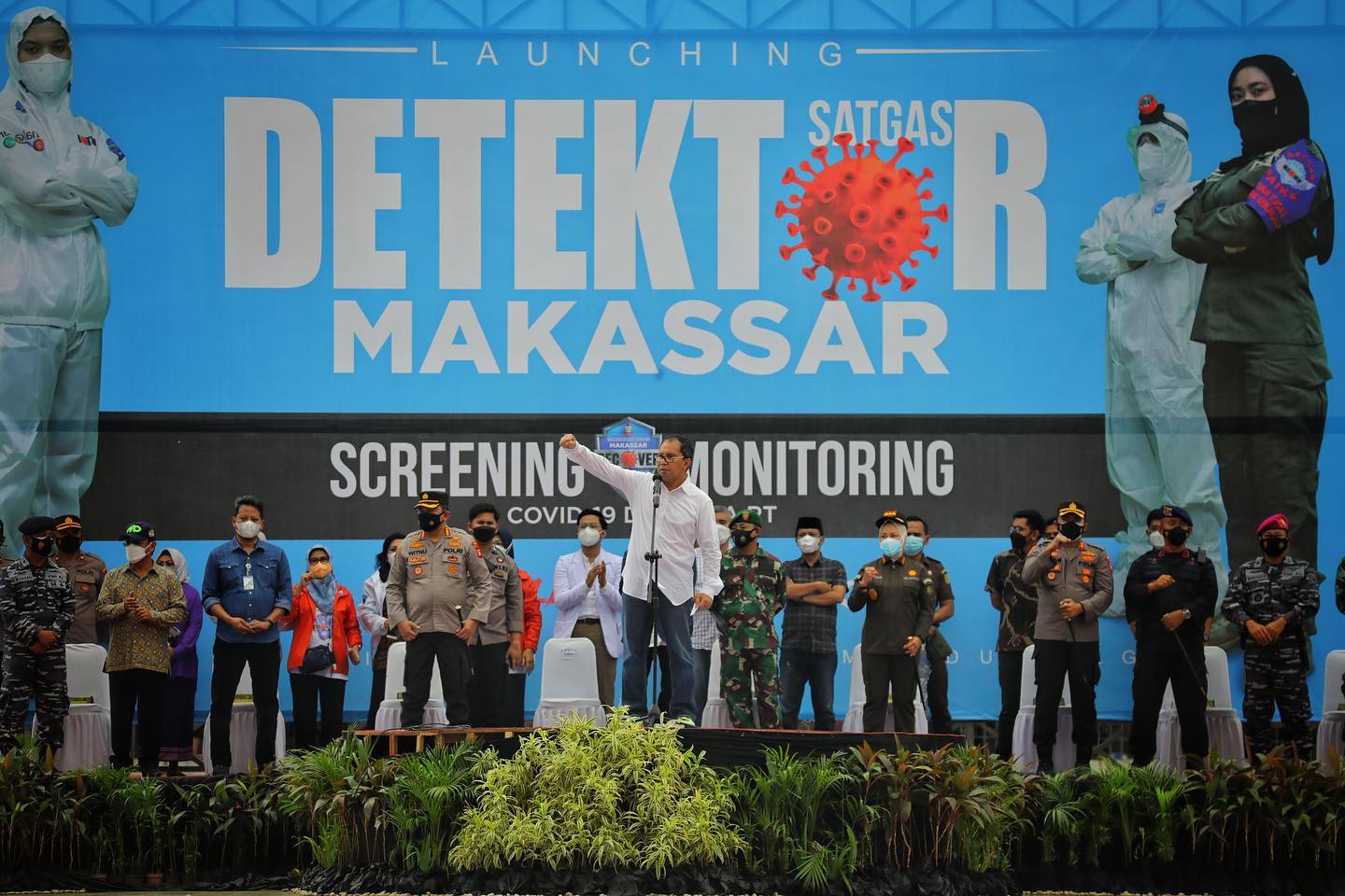 Satgat Detektor Mulai Bekerja untuk Screening dan Monitoring Kesehatan Warga Makassar